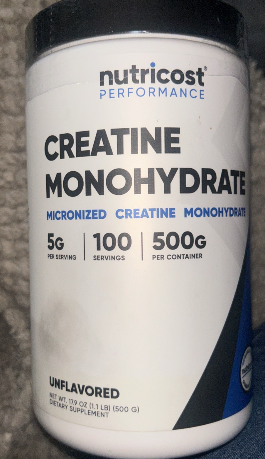 Nutricost Pure Creatine Monohydrate 500 Gram Powder
