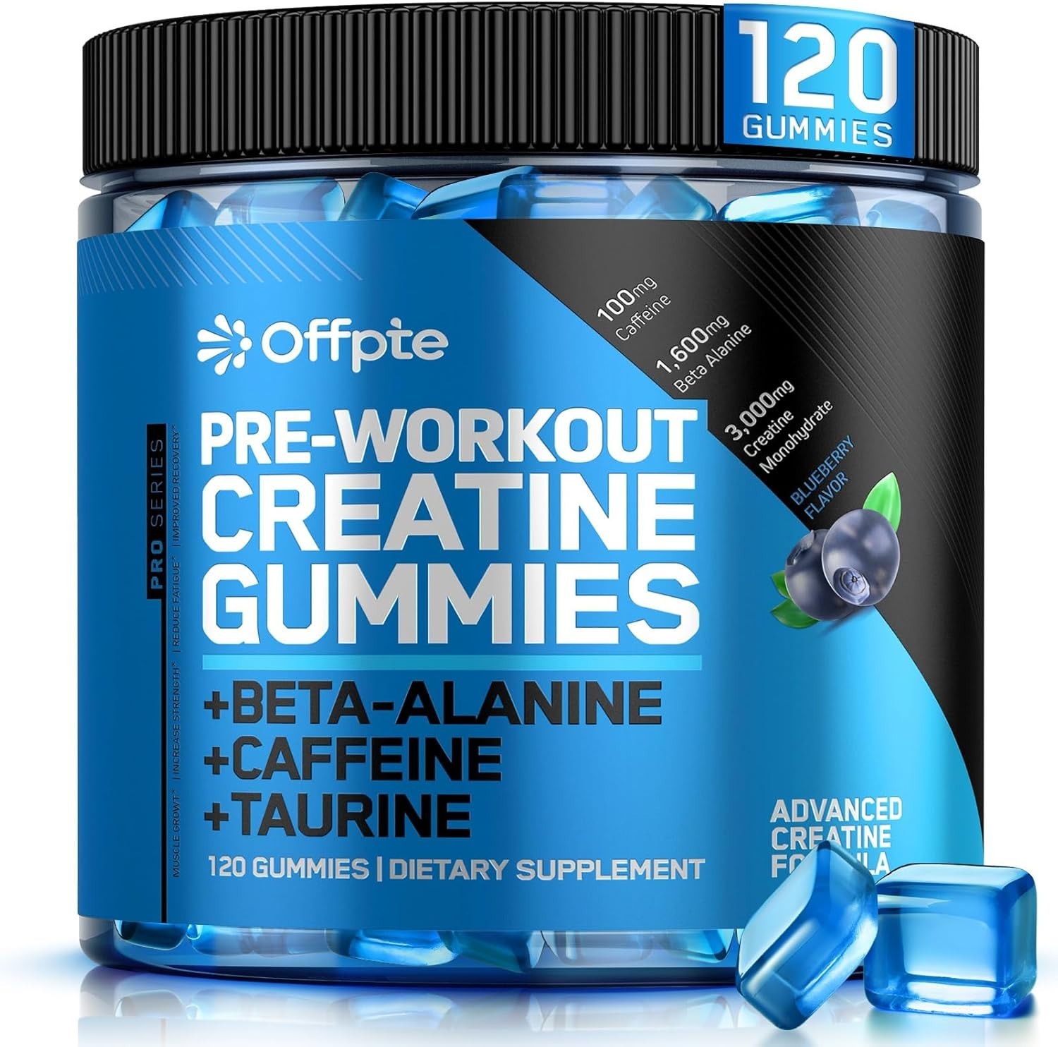 PRE WORKOUT GUMMIES FOR MEN, WOMEN CHEWABLE SUGAR FREE PREWORKOUT ENERGY GUMMIES