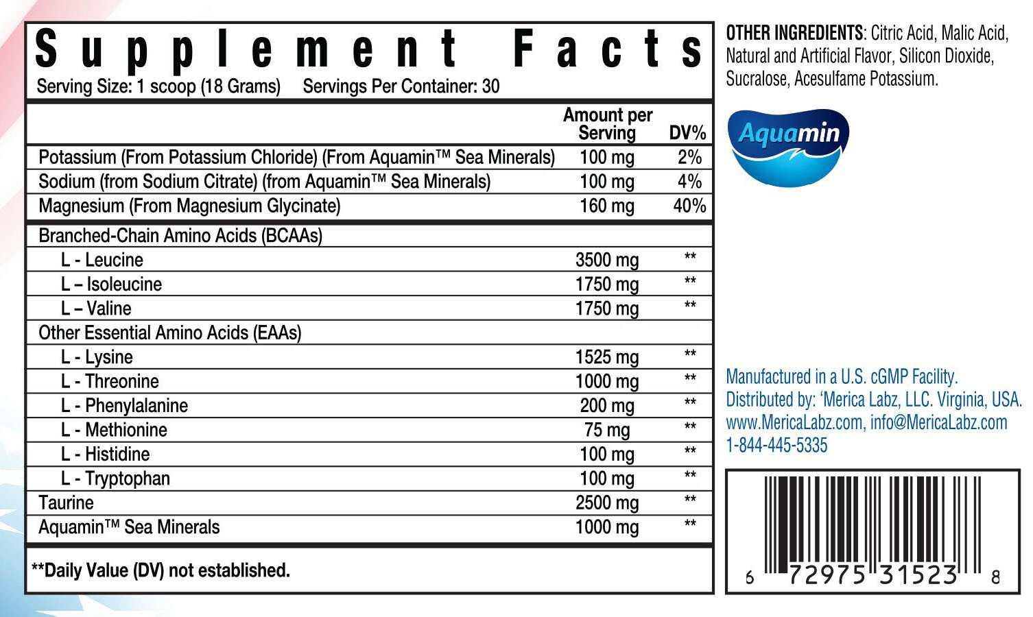 Merica Labz Suprimos BCAA/EAA Supplement w/ Eletrolytes – Alpine Pew Pew
