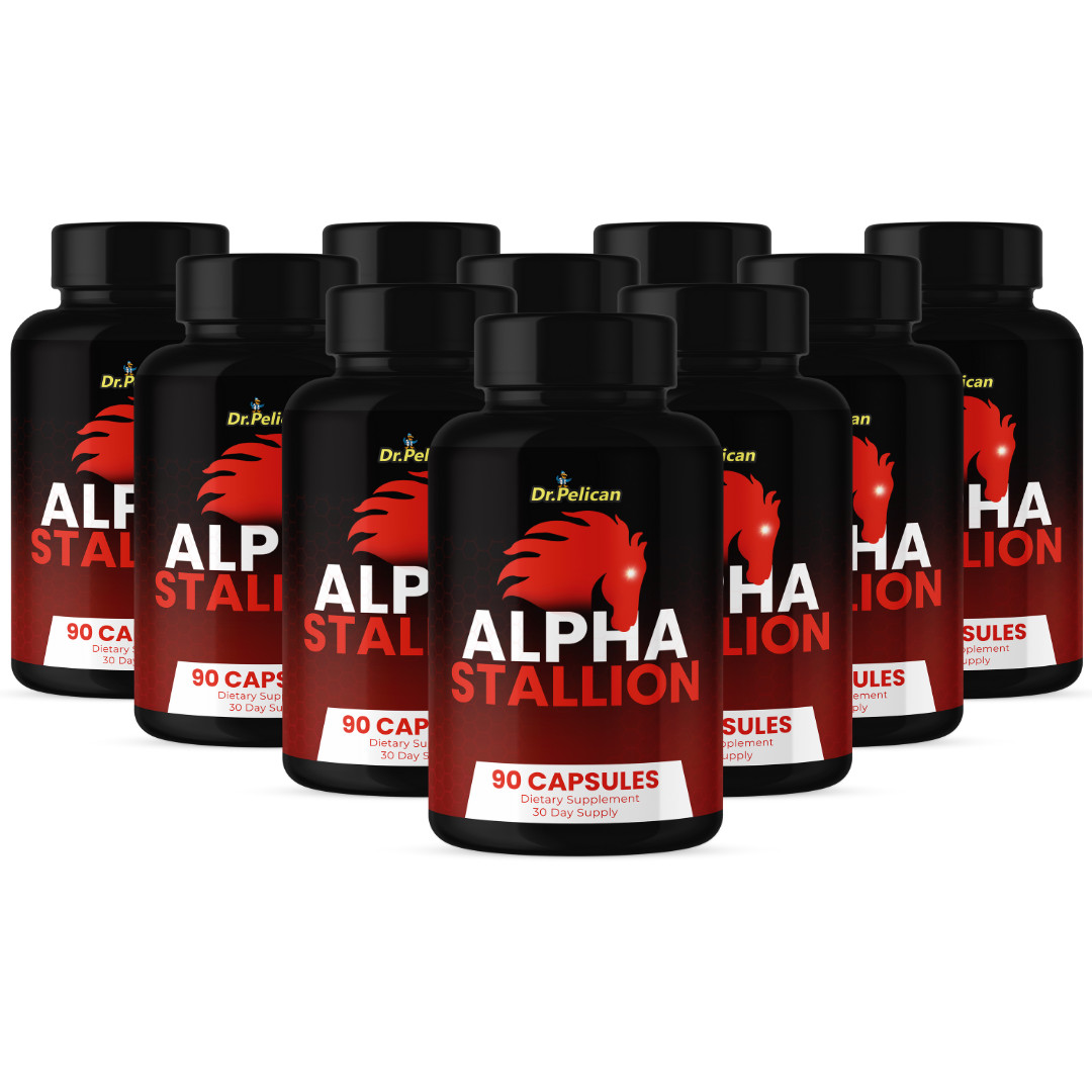 Alpha Stallion- Bodybuilding & Men’s Health Support- 10 Bottles- 900 Capsules