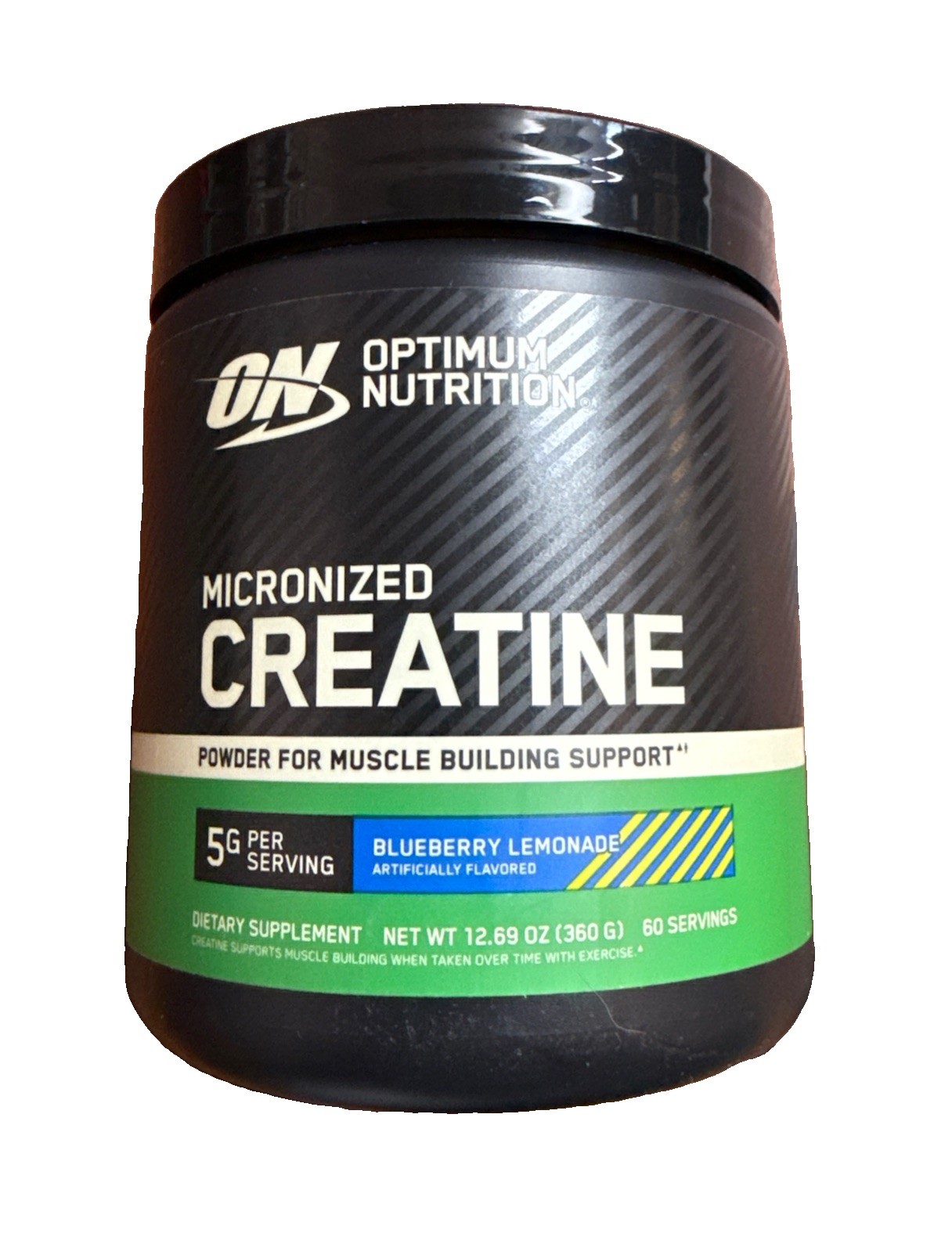 Optimum Nutrition Micronized Creatine Powder, Blueberry Lemonade Exp: 04/2028+