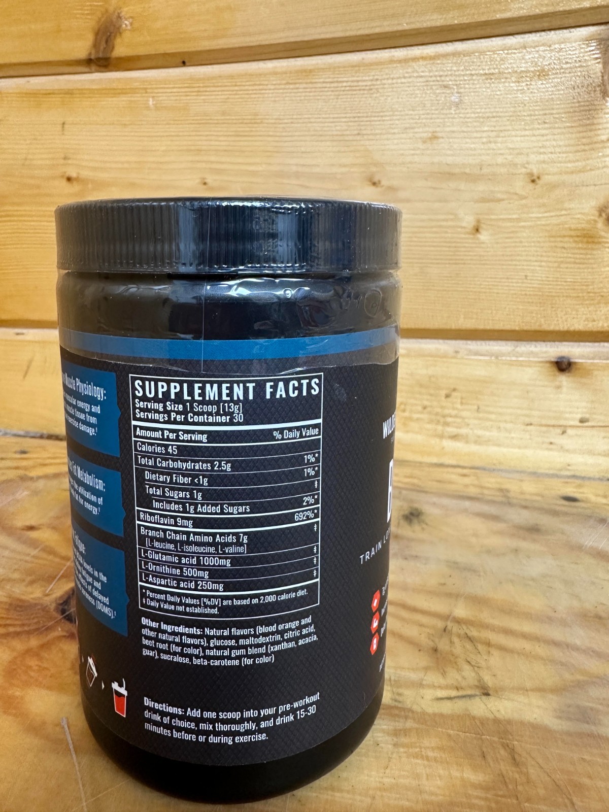 WILDERNESS ATHLETE BCAAs BLOOD ORANGE | BCAA Creatine Workout Powder –