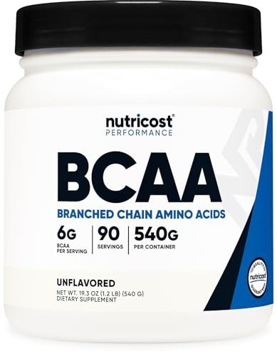 BCAA Powder 2:1:1 – 90 Servings, Unflavored Branched Chain Amino Acids for Muscl