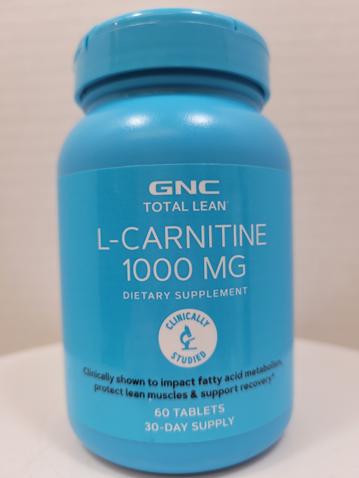 GNC Total Lean L-Carnitine 1000mg 60 Tablets Lean Muscles Exp. 12/2027