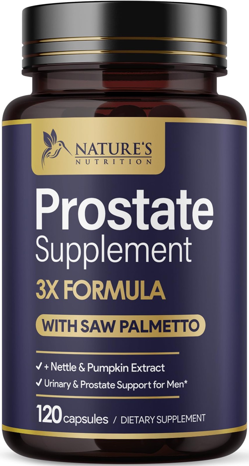 Prostate Health Supplements for Men 1000mg – 3X 120 Count (Pack of 1)