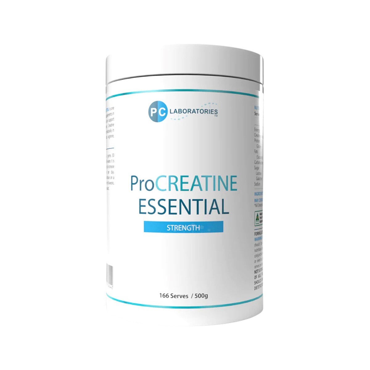 New PC Laboratories ProCreatine Essential Strength 500g Pro Creatine