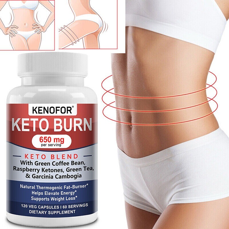 KETO with Green Tea Mixed Capsules-650MG-Natural Thermogenic Fat Burner