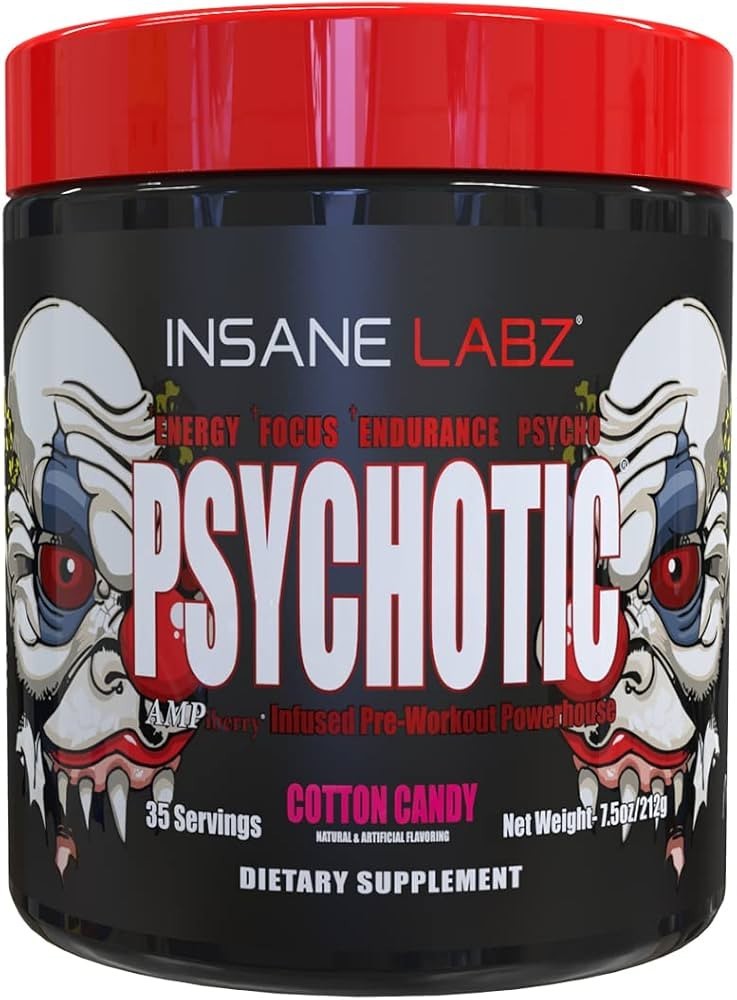 Psych-ot-ic Pre Workout COTTON CANDY 35 Servings Extreme Energy