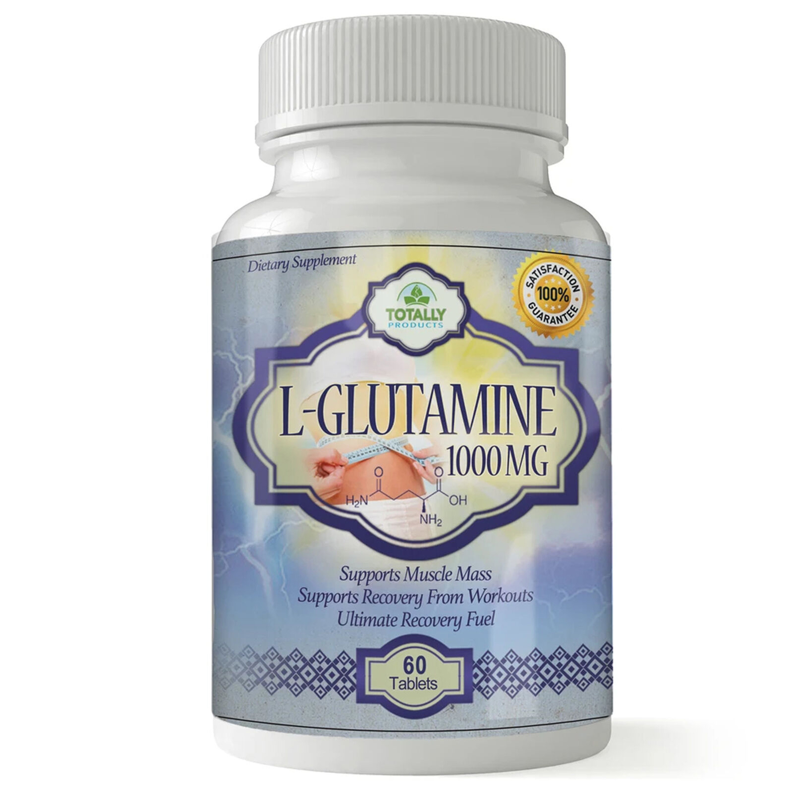 100% Pure L-Glutamine 1000mg Muscle Growth & L-Carnitine Lean Mass Caps Combo