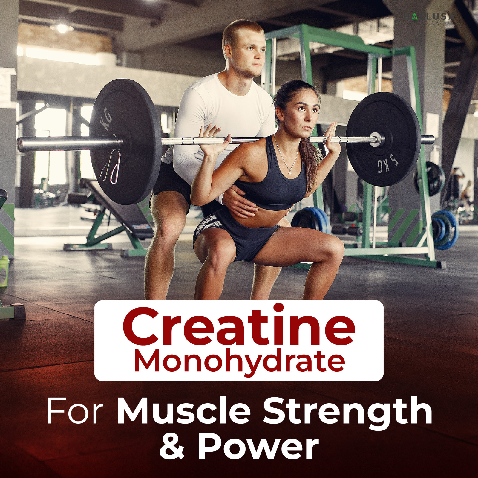 CREATINE Monohydrate – Muscle Growth – Strength, Performance & Recovery – 60 Cap