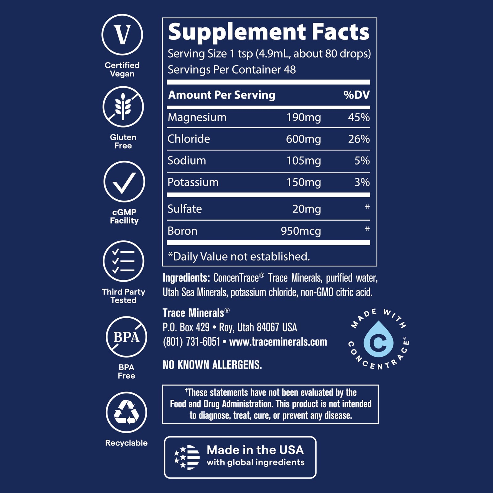 Trace Minerals 40000 Volts – Supports Hydration Energy Muscles Stamina And