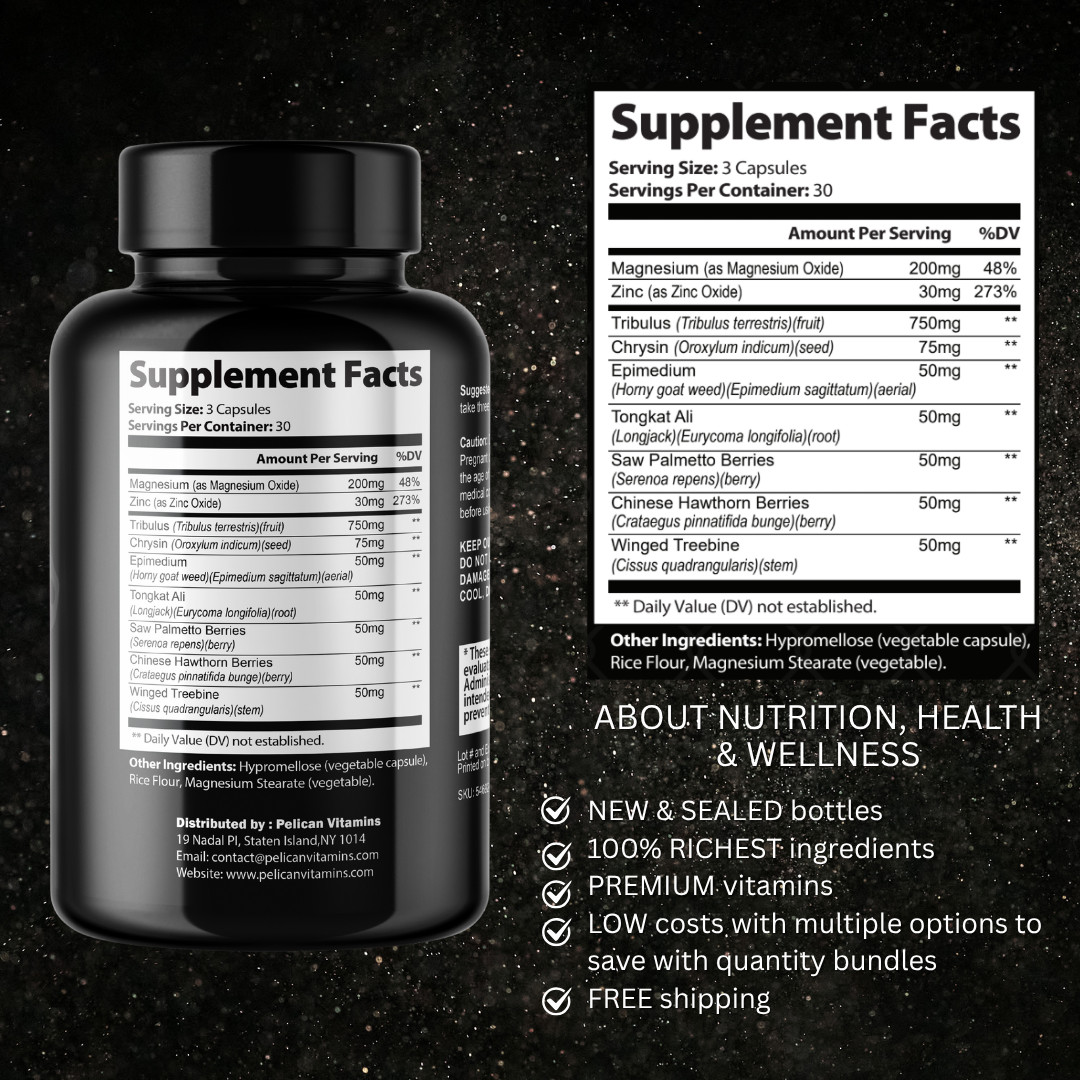 Horse Gelatin- Bodybuilding & Men’s Health Support- 4 Bottles- 360 Capsules