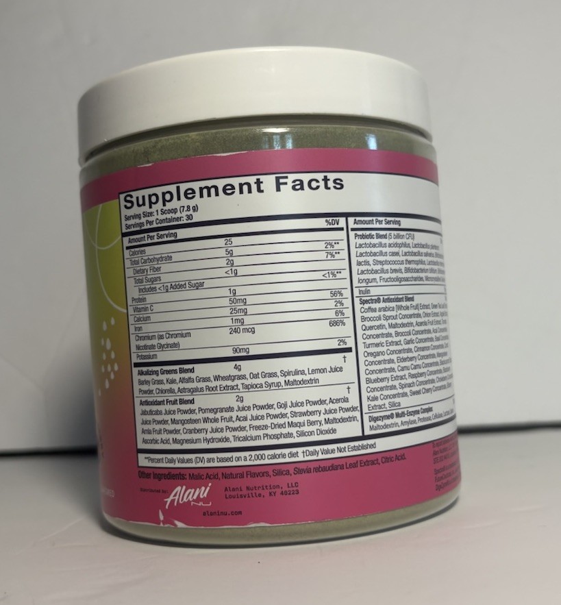 Alani Nu Super Greens Energy Antioxidant Superfoods Powder 30 Servings NEW
