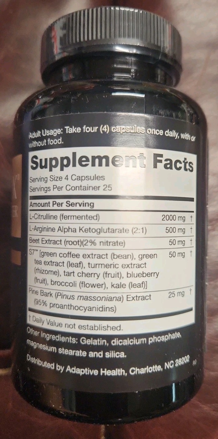 Nugenix Nitric Oxide Booster 100 Count L Citrulline L Arginine For Muscle 03/27