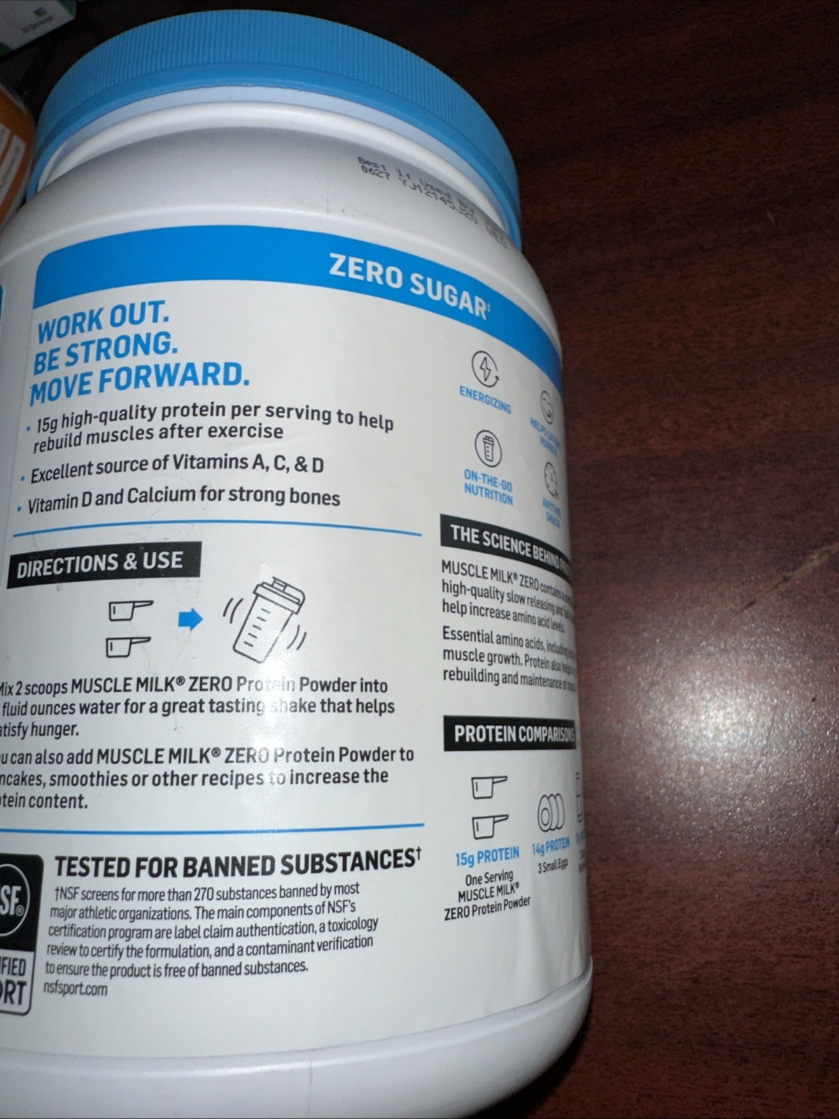 Muscle Milk Zero, 100 Calorie Protein Powder, Chocolate, 15g Protein, 1.65