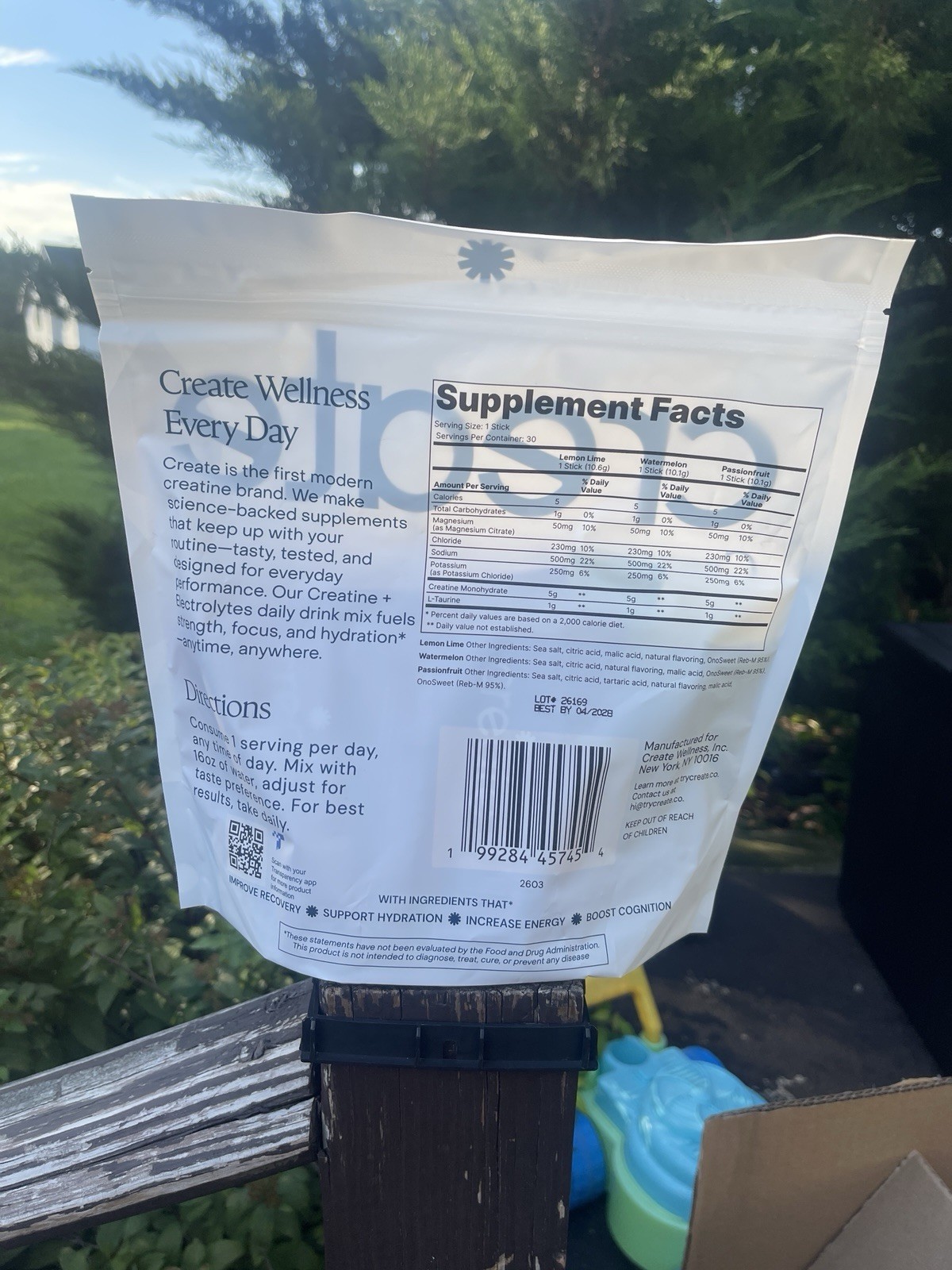 Create Creatine + Electrolytes Mix. Variety Pack