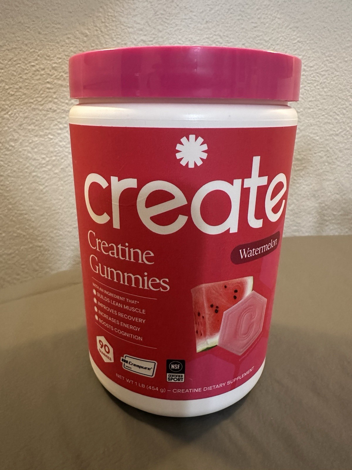 Create Creatine Monohydrate Gummies Orange & Watermelon – 2 Month supply (180)