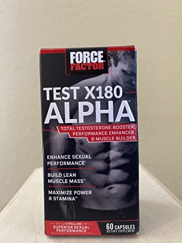 Force Factor Test X180 Alpha Total Testosterone Booster For Men Fenugreek Seed