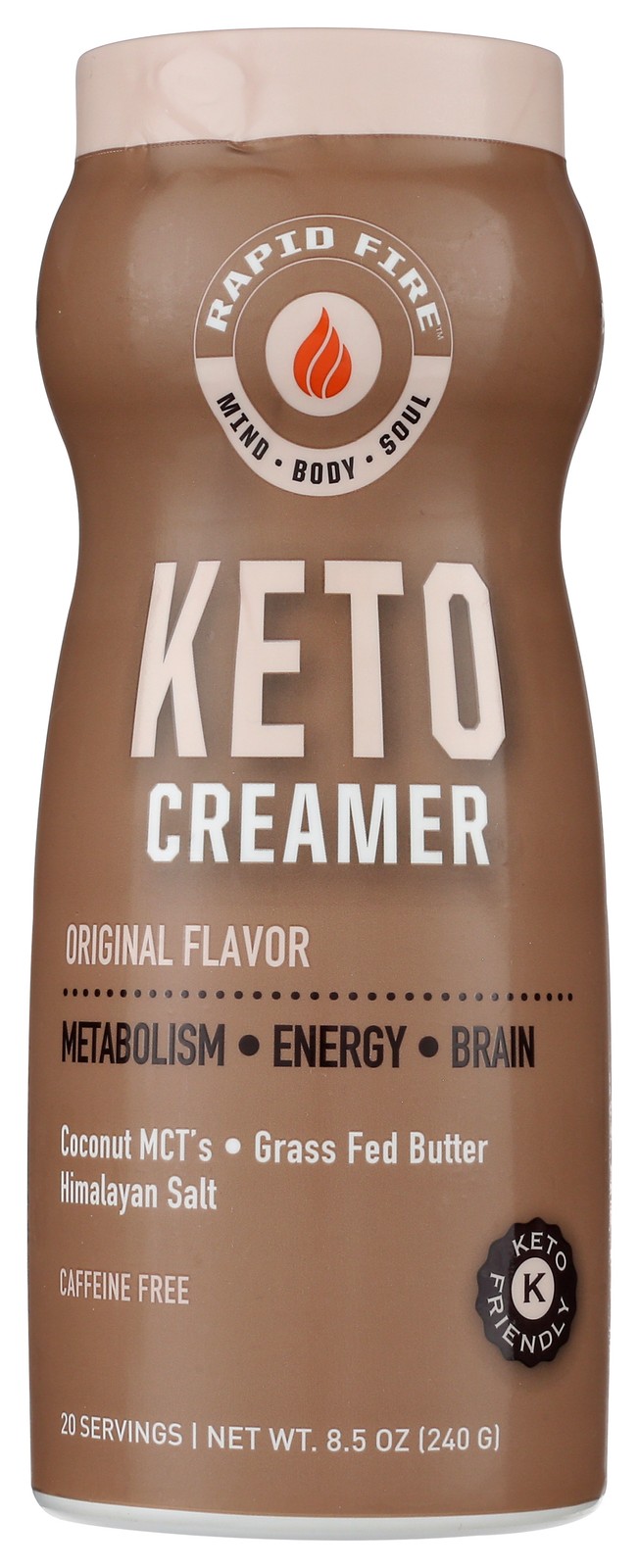 Rapid Fire Original Flavor Keto Coffee Creamer 8.5 Oz Tea 1 Pack
