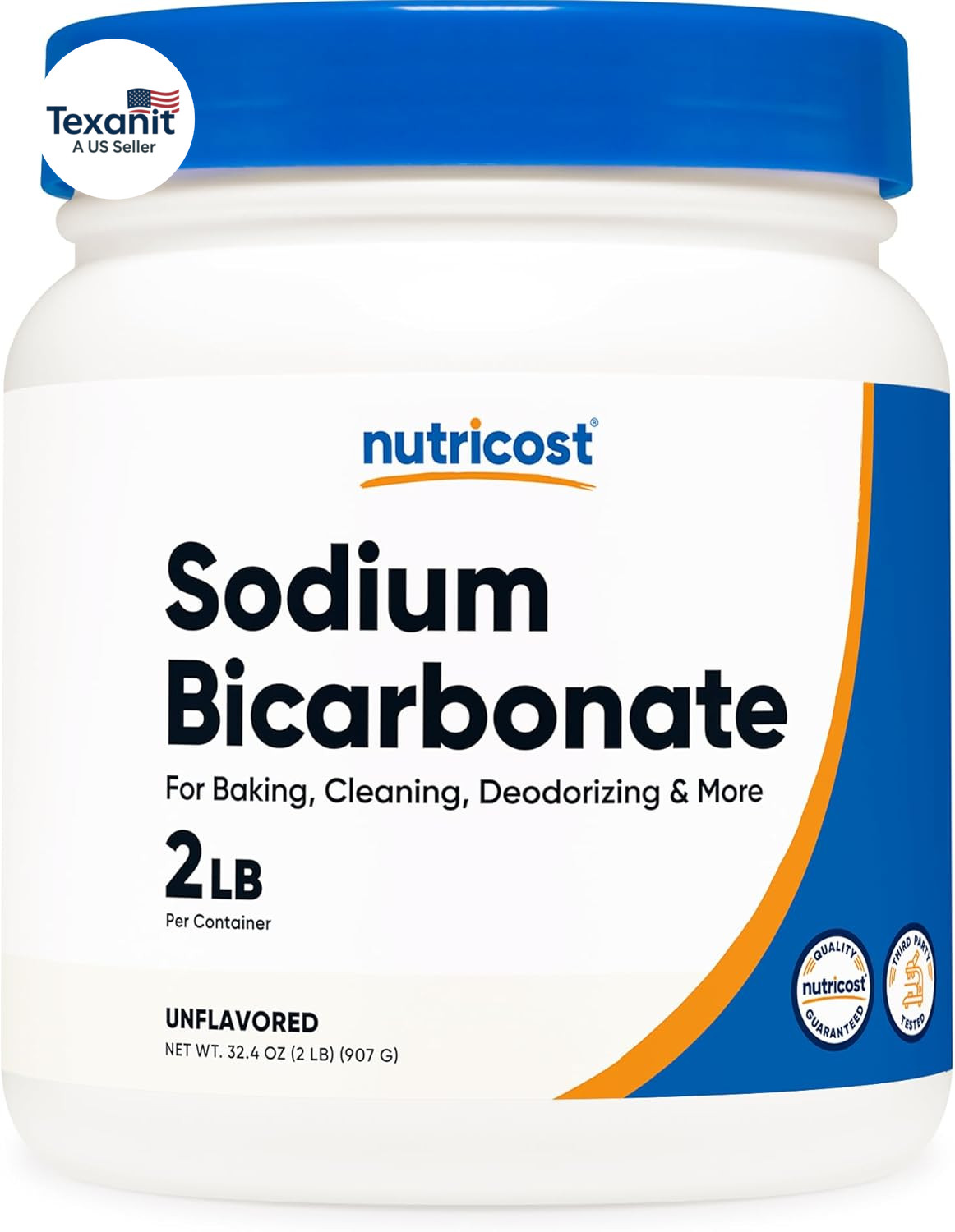 Sodium Bicarbonate (2 LB) – 600Mg per Serving, Non-Gmo, Gluten Free