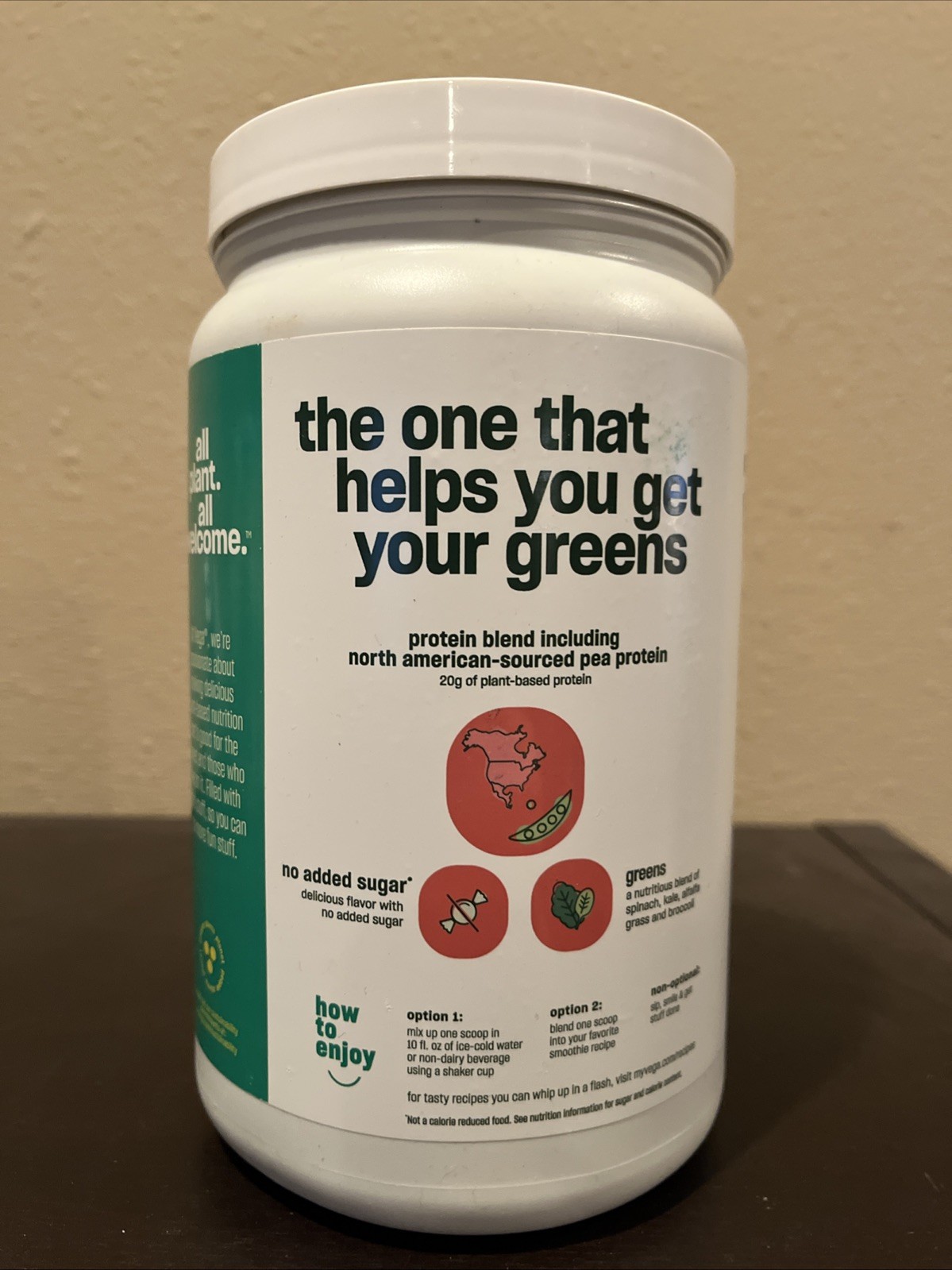 Plant Based Protein and Greens, Berry, 1 lb 5.5 oz (609 g)