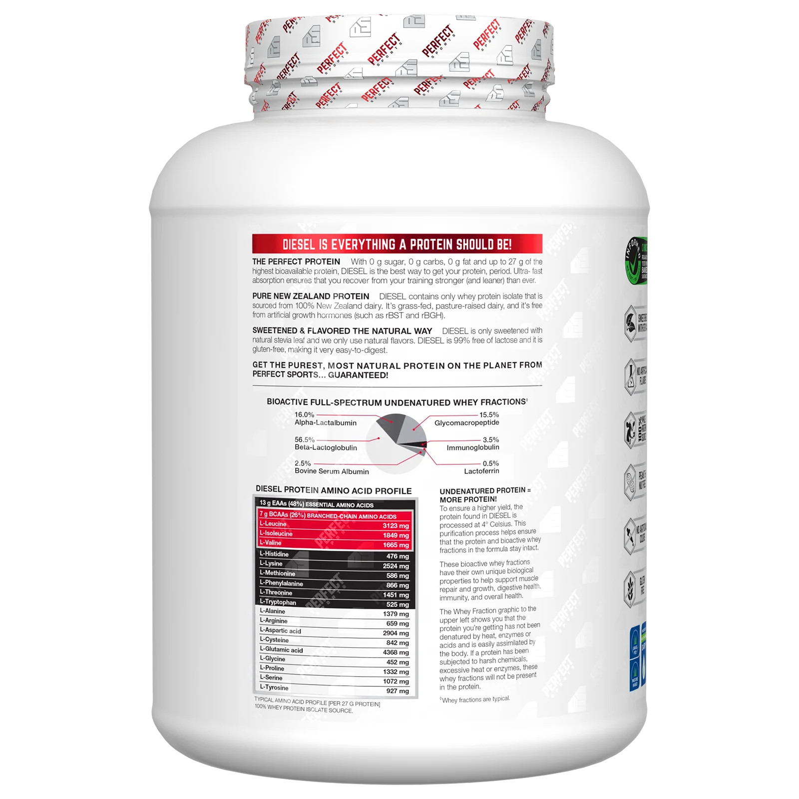 Diesel®, New Zealand Whey Isolate, Pineapple Mango, 5 lb (2.27 kg)