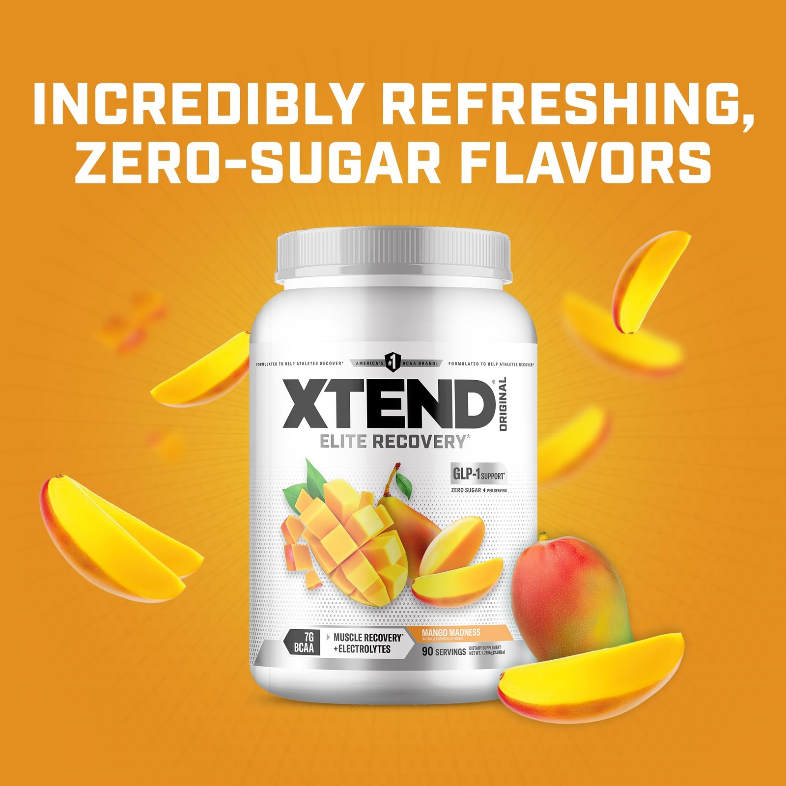 XTEND Original BCAA Powder Mango Madness | Sugar Free Post Workout Muscle Rec…