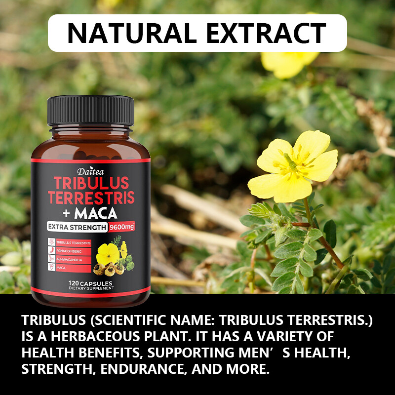Testosterone Booster Low Test Boost Natural Tribulus Terrestris With Maca