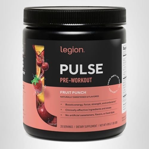 Legion Pulse Pre Workout Supplement – All Natural Nitric Oxide Preworkout Drink