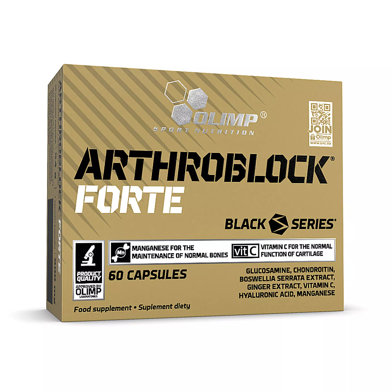 Arthroblock Forte 60-180Cap Joint Support Health Recovery Pain Relief Supplement