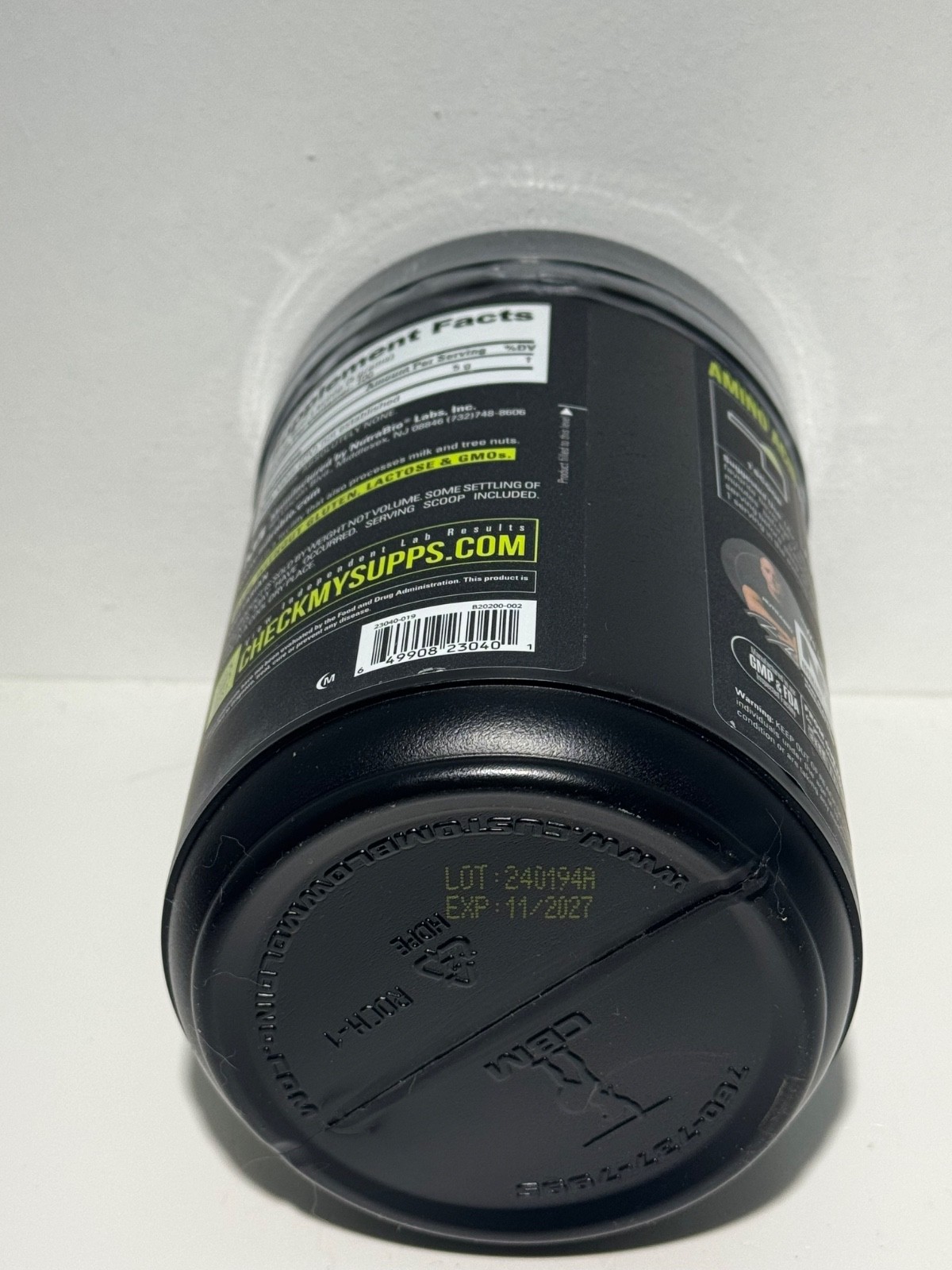 Nutrabio performance Glutamine PREMIUM GRADE amino acid 1.1 lb (500 g)