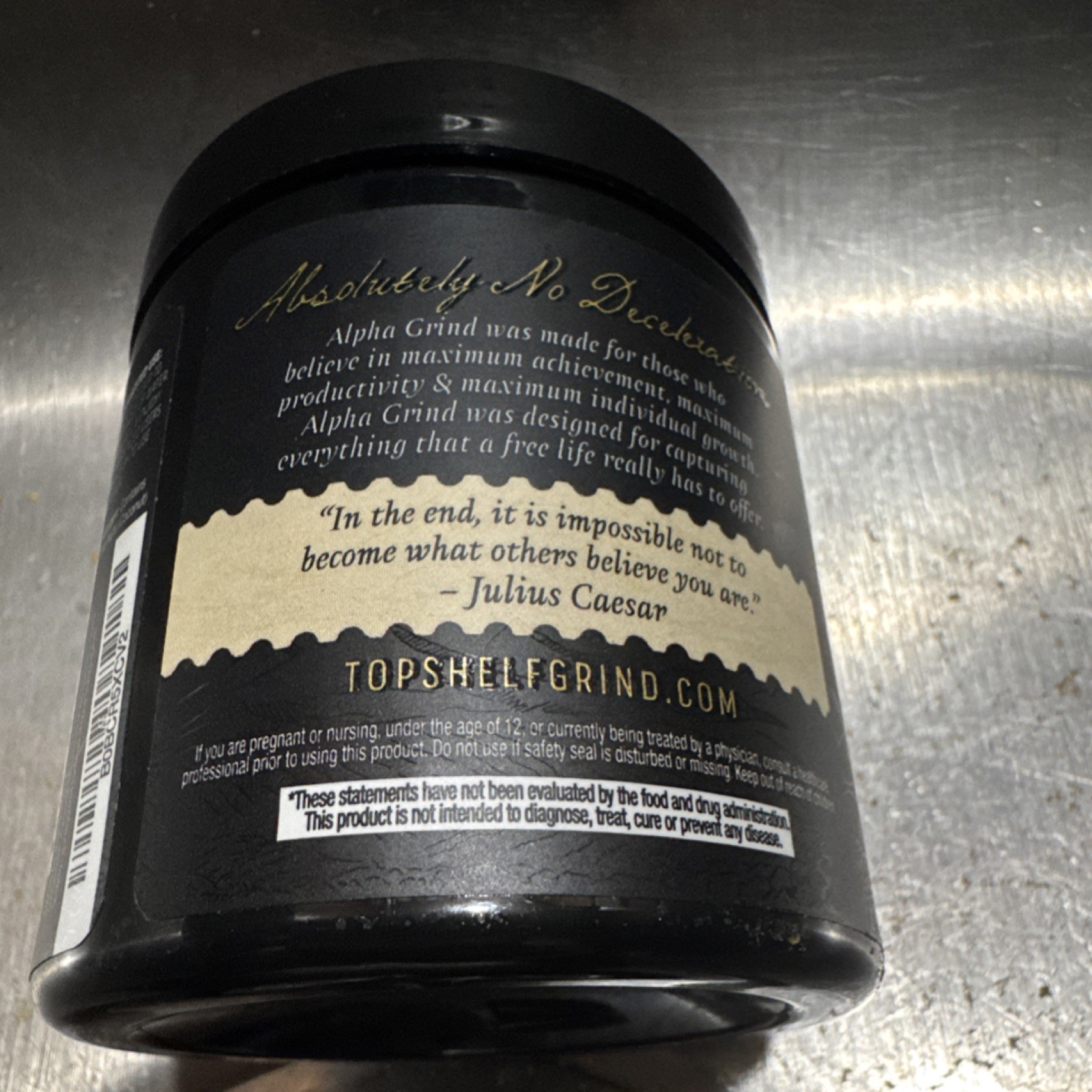 Top Shelf Grind Alpha Grind Dietary Supplement Powder 100% Arabica Coffee