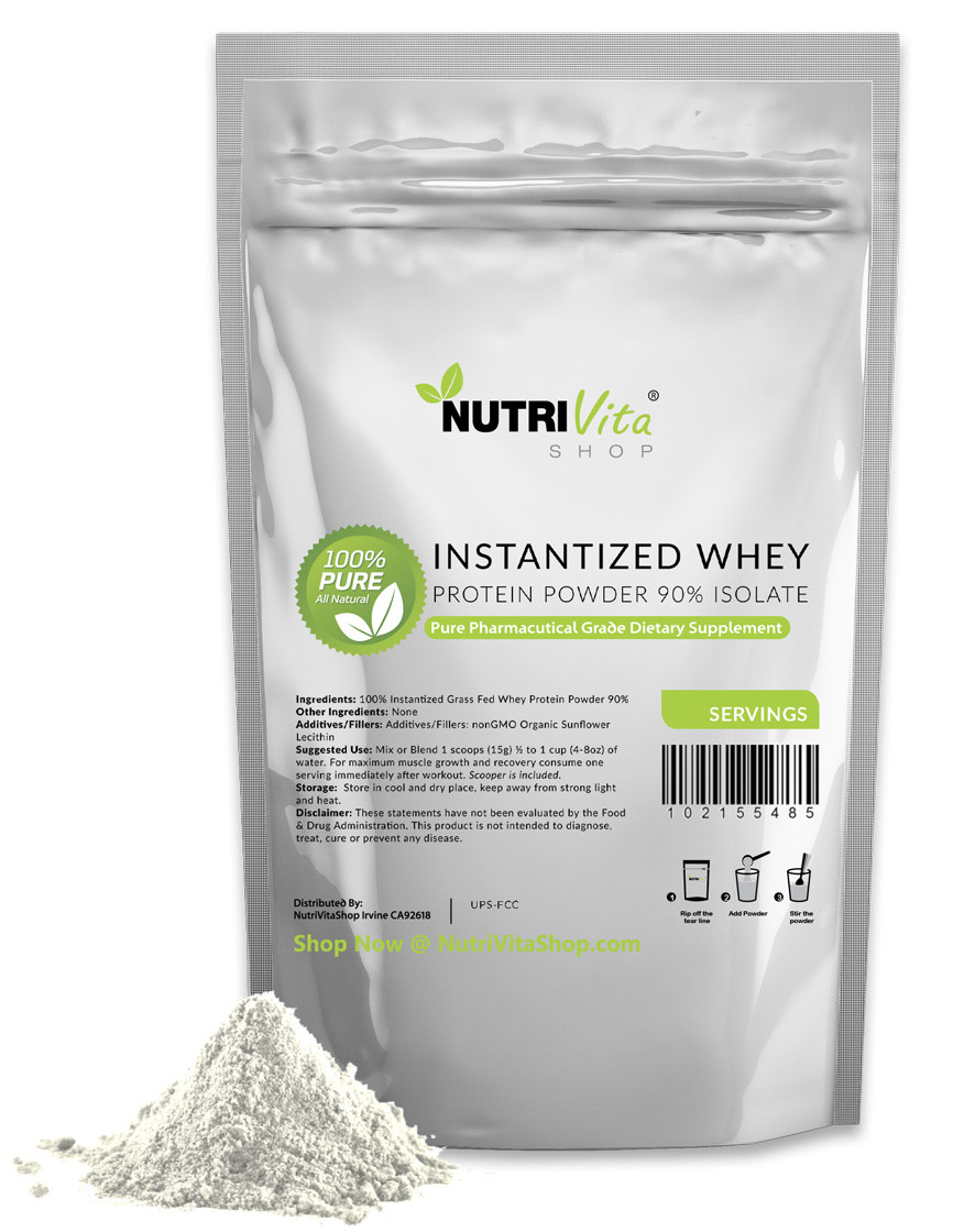 5lb 100% Organic Instantized Whey Protein Isolate + 500g CREATINE MONOHYDRATE