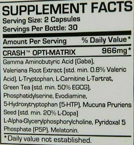 Pro Supps CRASH PM Fat Shredder Weight Loss Sleep Aid 60 capsules – SALE
