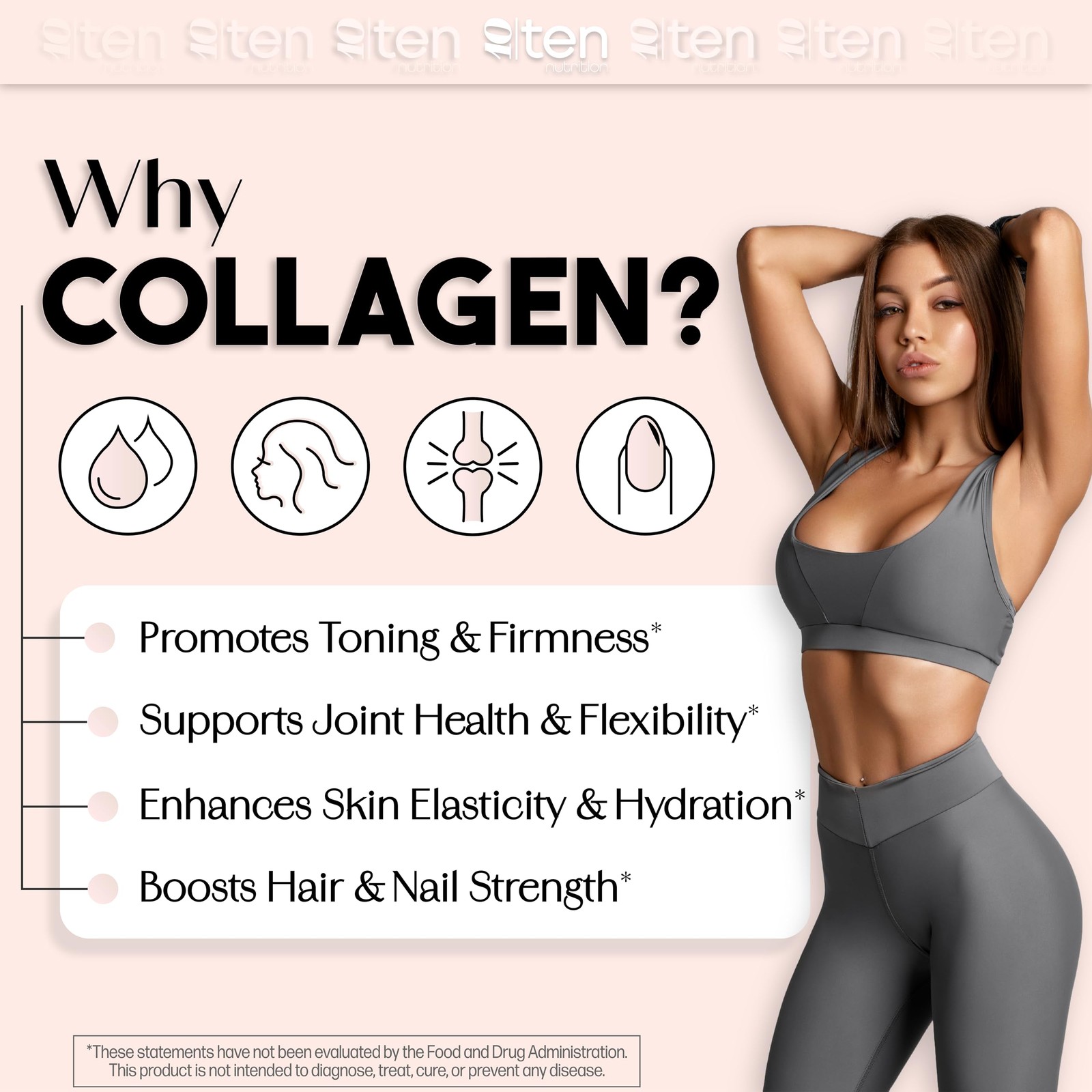 New – Creatine + Collagen for Women – Supports Lean Muscle Growth & Developme…