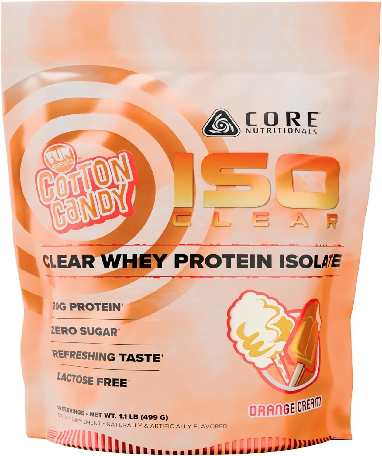 Core Nutritionals ISO Protein – 24gm Isolate Whey Protein- 2LBs – All Flavors