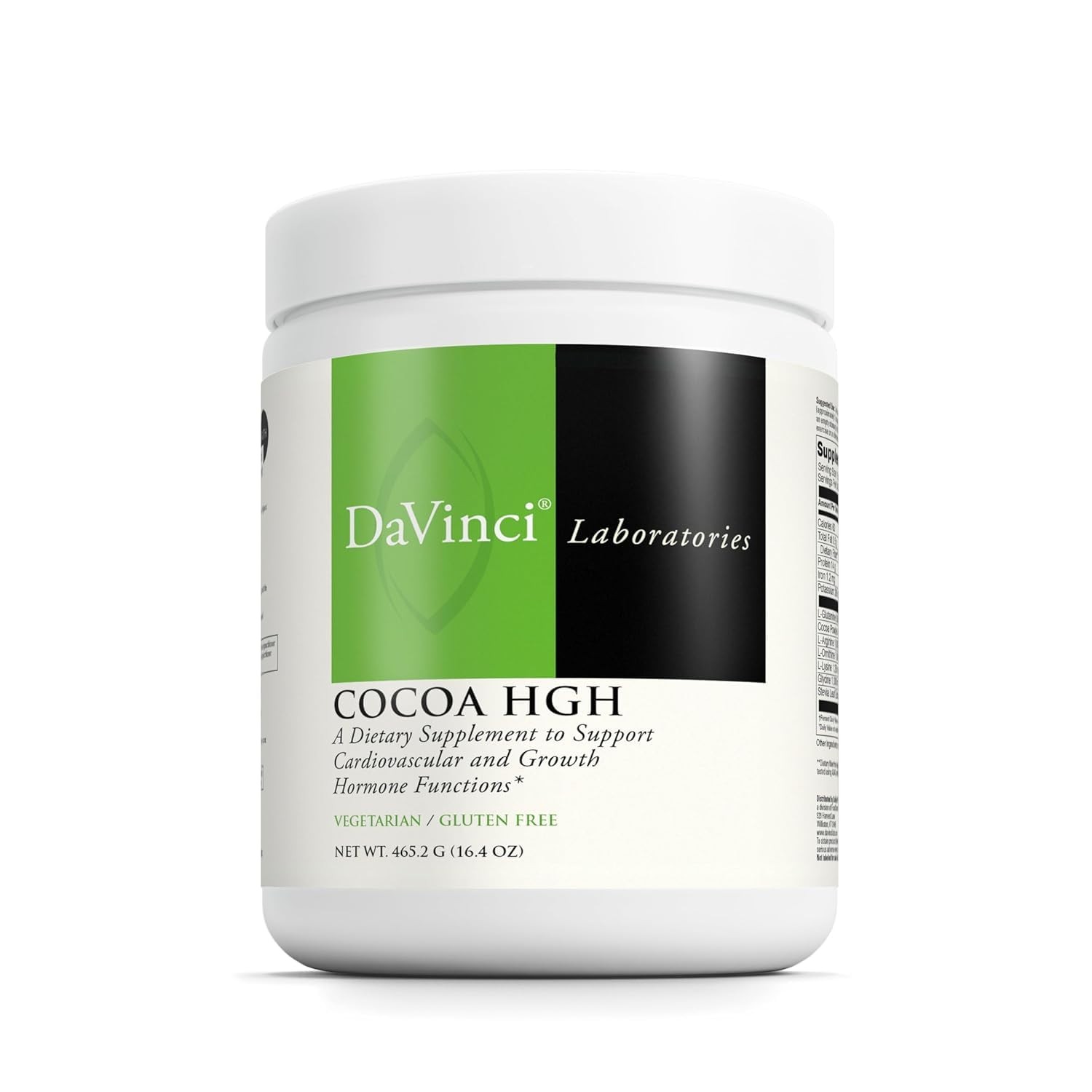 DaVinci Laboratories Cocoa HG H Amino Acid Powder Chocolate 465.2g 30 Servings