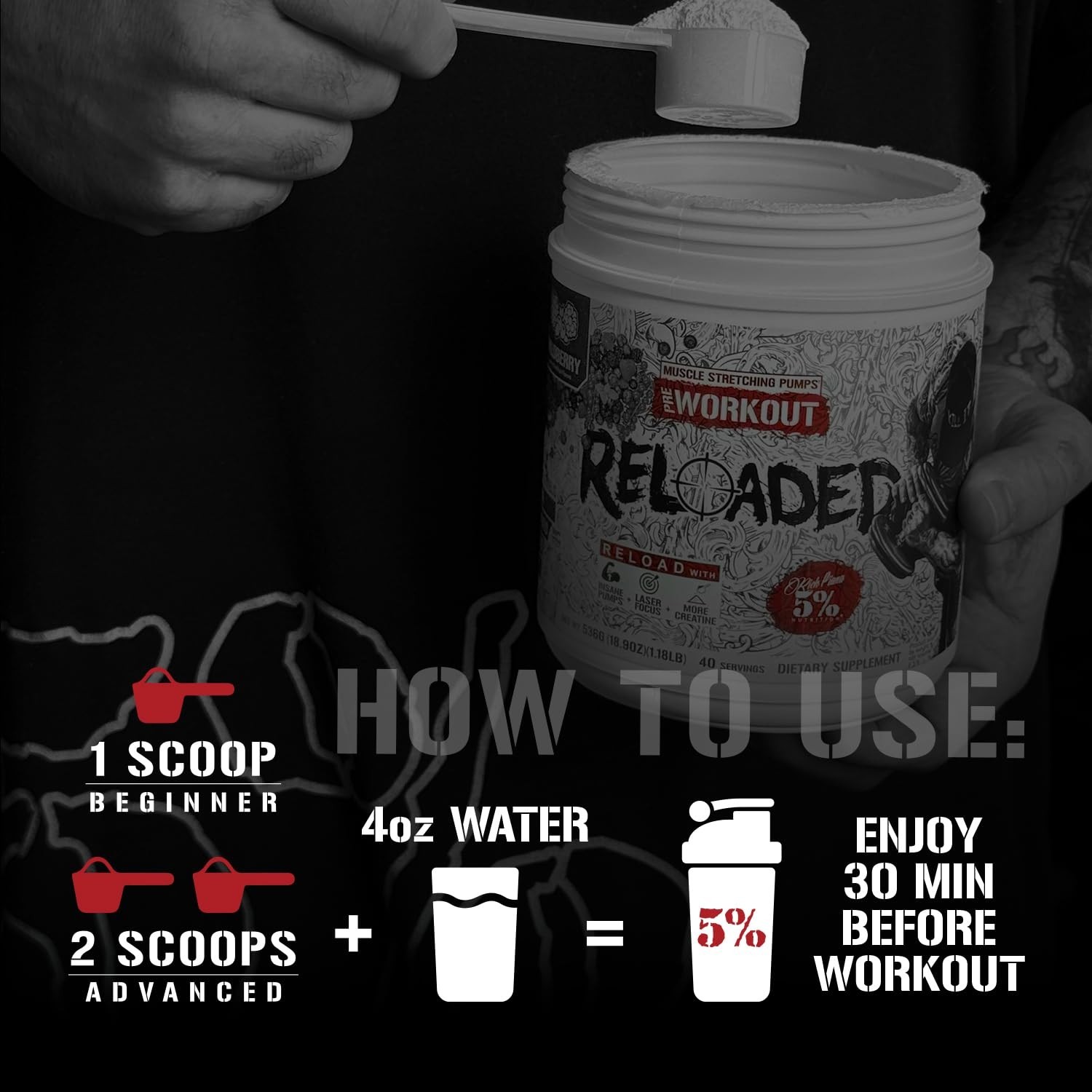 High-Stim Pre-Workout Powder | Ultra Energy, Focus, Pumps & Endurance | Citrulli