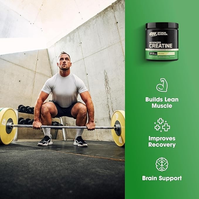 Optimum Nutrition Micronized Creatine Monohydrate Powder 60 Servings 5g