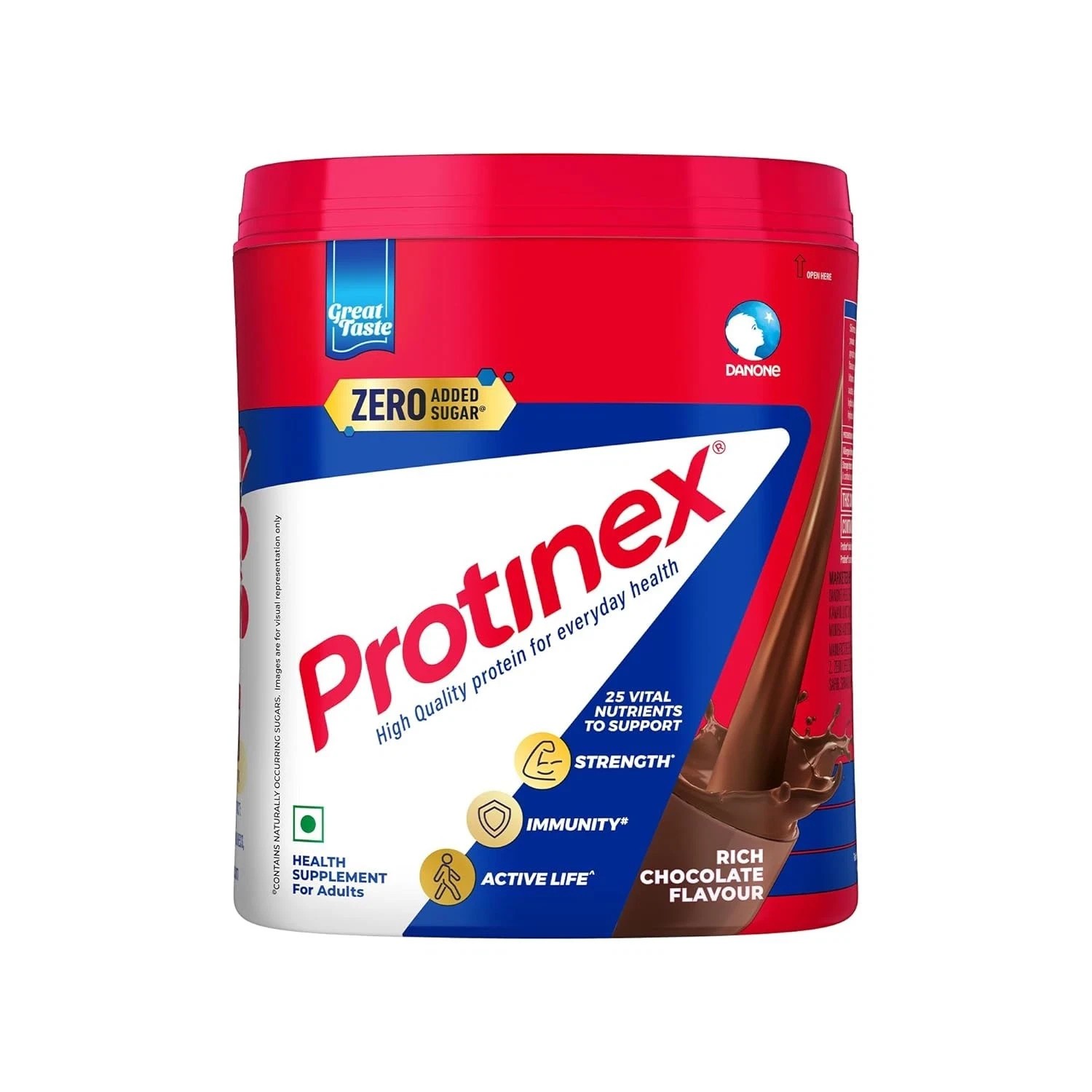 Protinex Health Supplement And Protein Mix For Adults Chocolate Flavor, 400g Jar