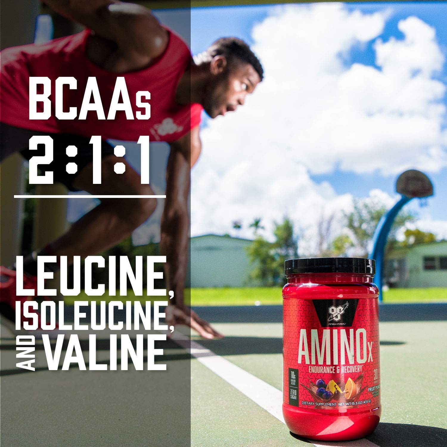 Amino X Muscle Recovery Powder – BCAAs, Keto Friendly, Caffeine-Free, Zero Sugar