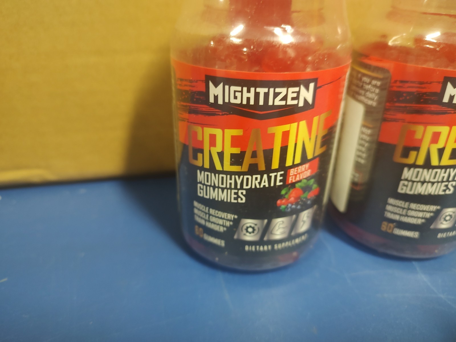 2 Each Mightizen Creatine Monohydrate Gummies Qty 60 Exp 2/27 Sealed