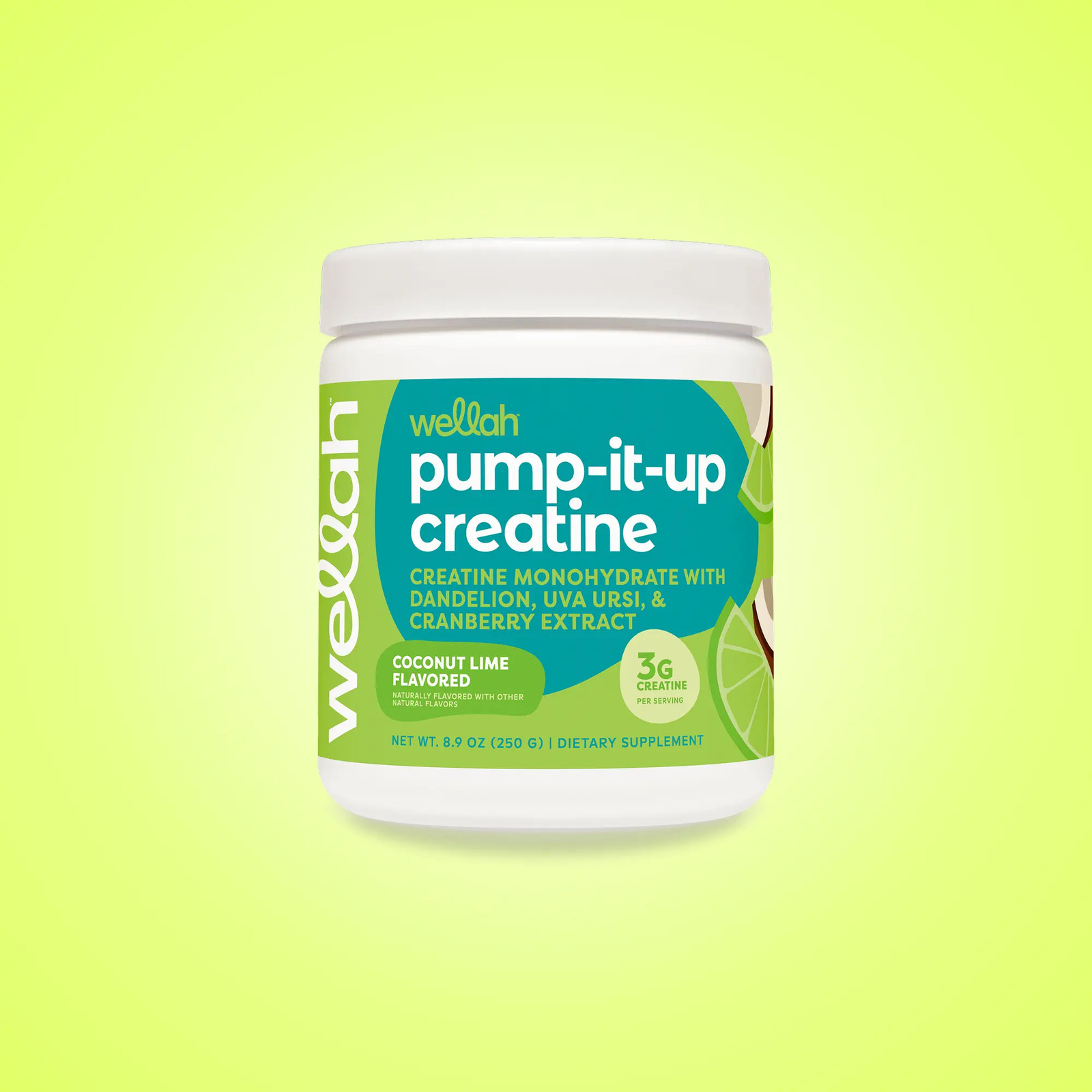Wellah Creatine | Creatine Monohydrate Supplement for Woman | 3G of Creatine Mon