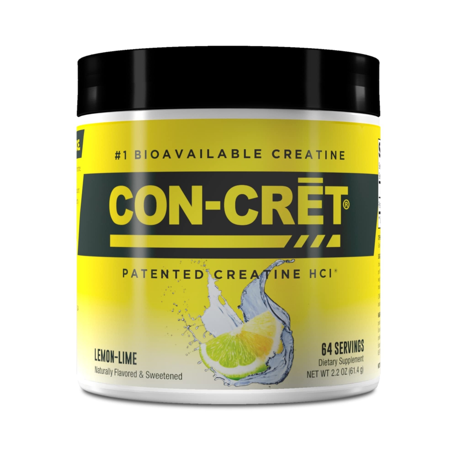 CON-CRET Patented Creatine HCl Powder, Lemon-Lime Stimulant-Free Workout Supp…