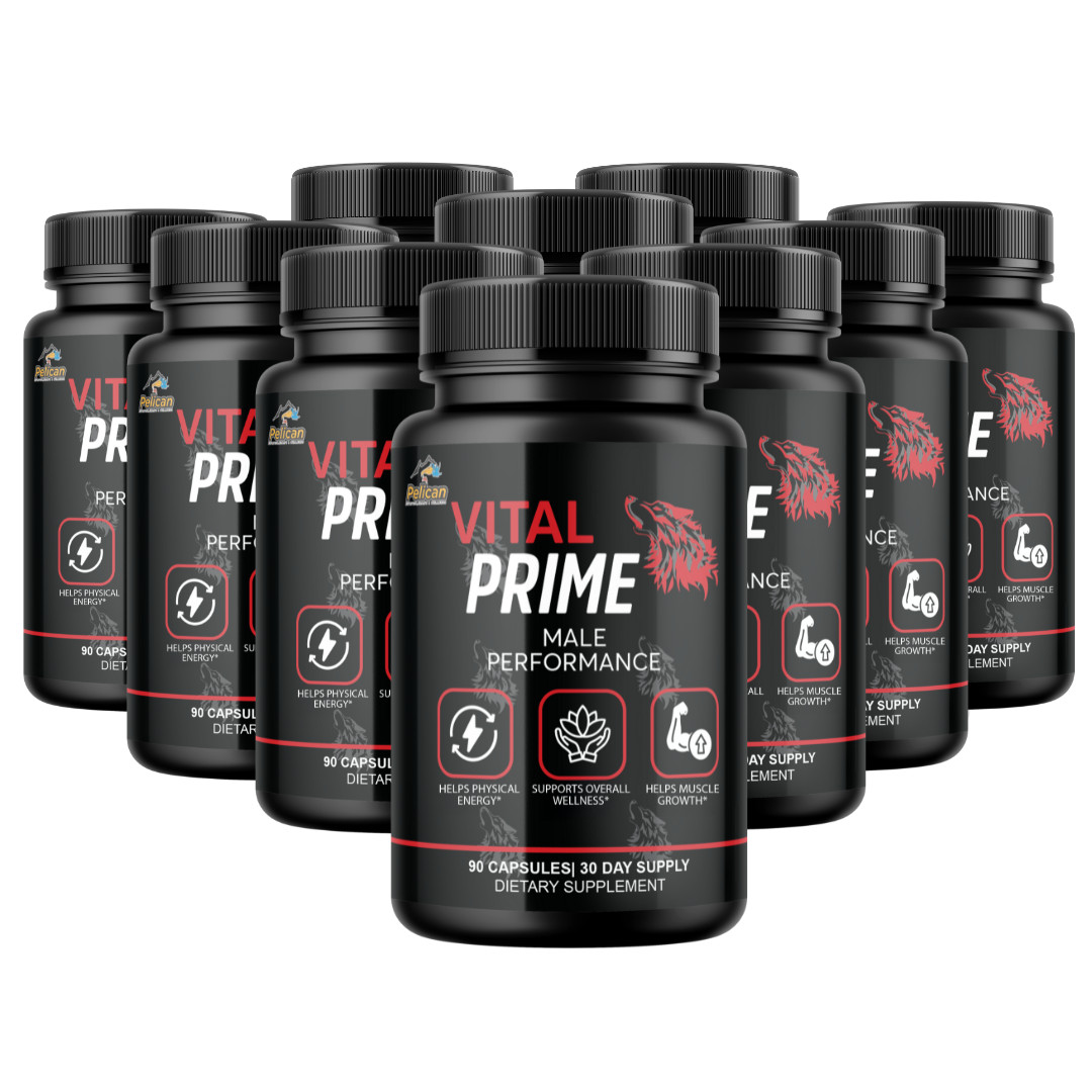 Vital Prime- Bodybuilding & Men’s Health Support- 10 Bottles- 900 Capsules