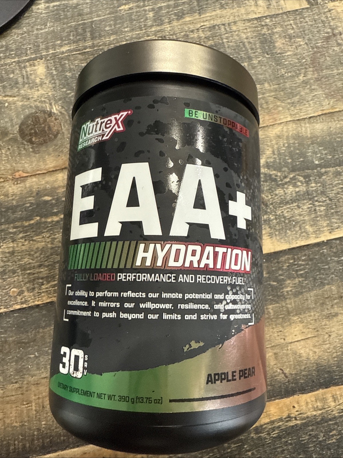 Nutrex Research EAA+ Hydration 30 servings EAA BCAA Amino Acids apple pear