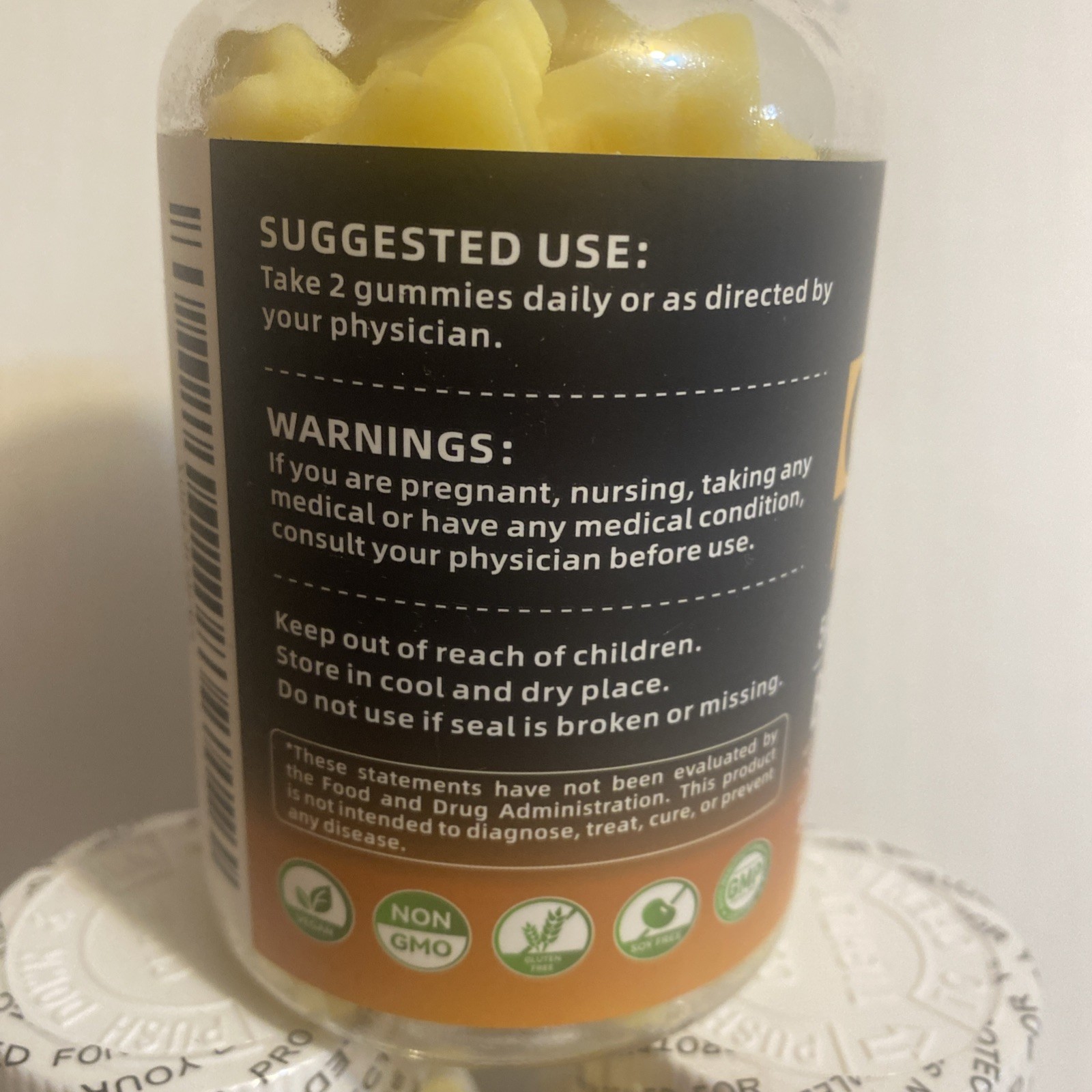 Happyummmm Creatine Monohydrate Gummies. 3 Bottles. Pineapple Flavor. 90 Count