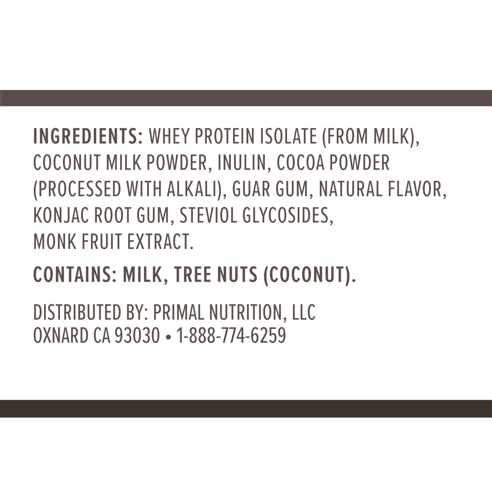 Primal Kitchen Primal Fuel Chocolate Coconut Whey Protein Powder, Gluten and …