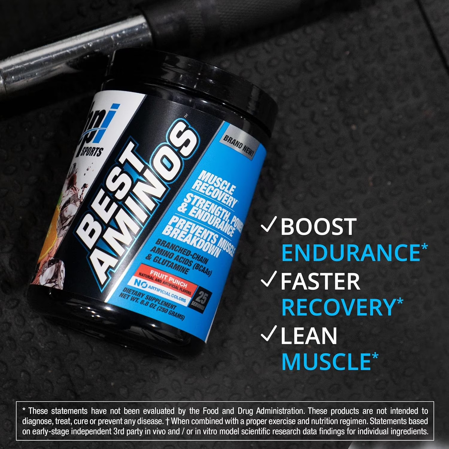 Best Aminos – BCAA Powder Post Workout & Glutamine Recovery Drink with Branched