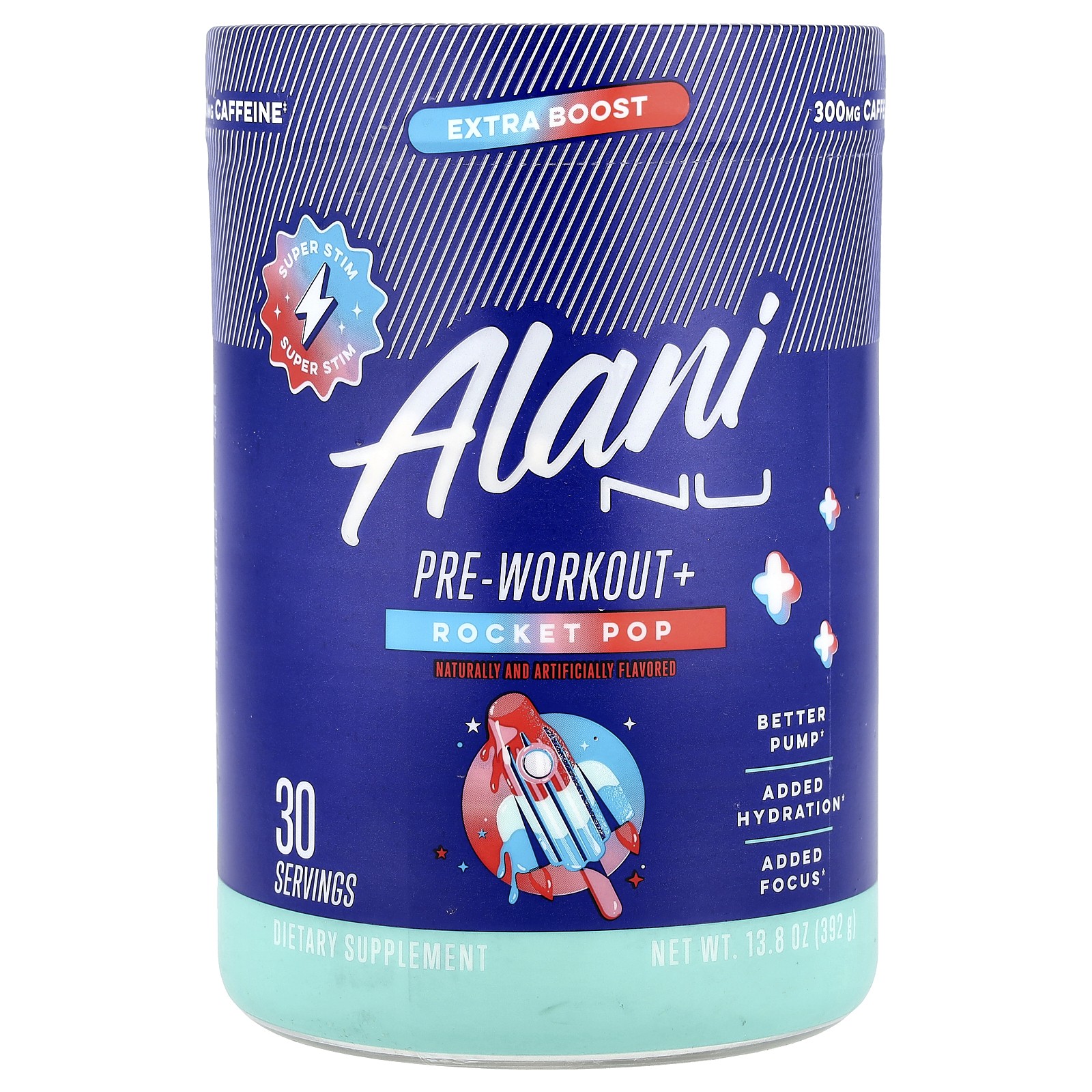 Pre-Workout+, Rocket Pop, 13.8 oz (392 g)
